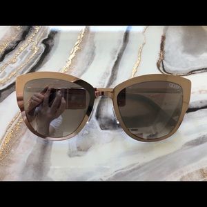Quay Rose Gold Sunglasses